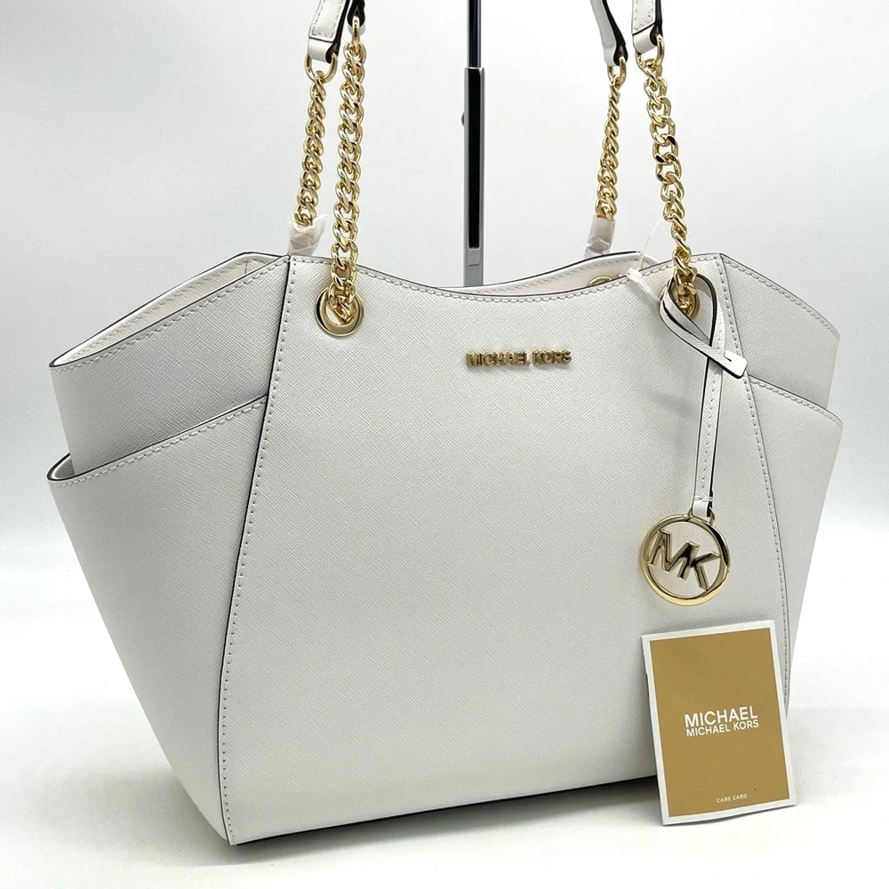 Michael Kors Large Chain Shoulder Tote Bag - Picture 3 of 8